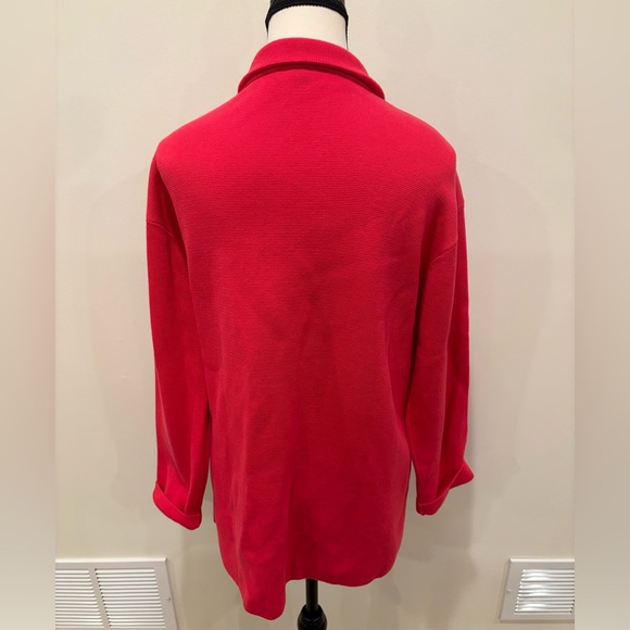 Talbots Women’s knit blazer in dark pink, size large - Picture 3 of 8
